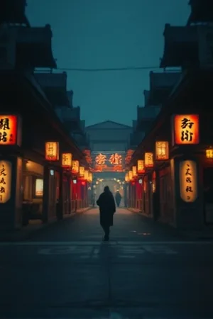 暗房内一束光从门缝挤入，落在地板上形成细长亮带