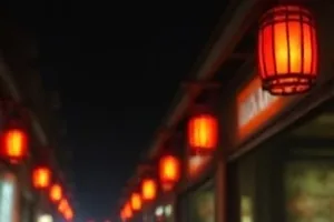 雪原远景中一个极小暗点缓慢移动，画面大面积留白